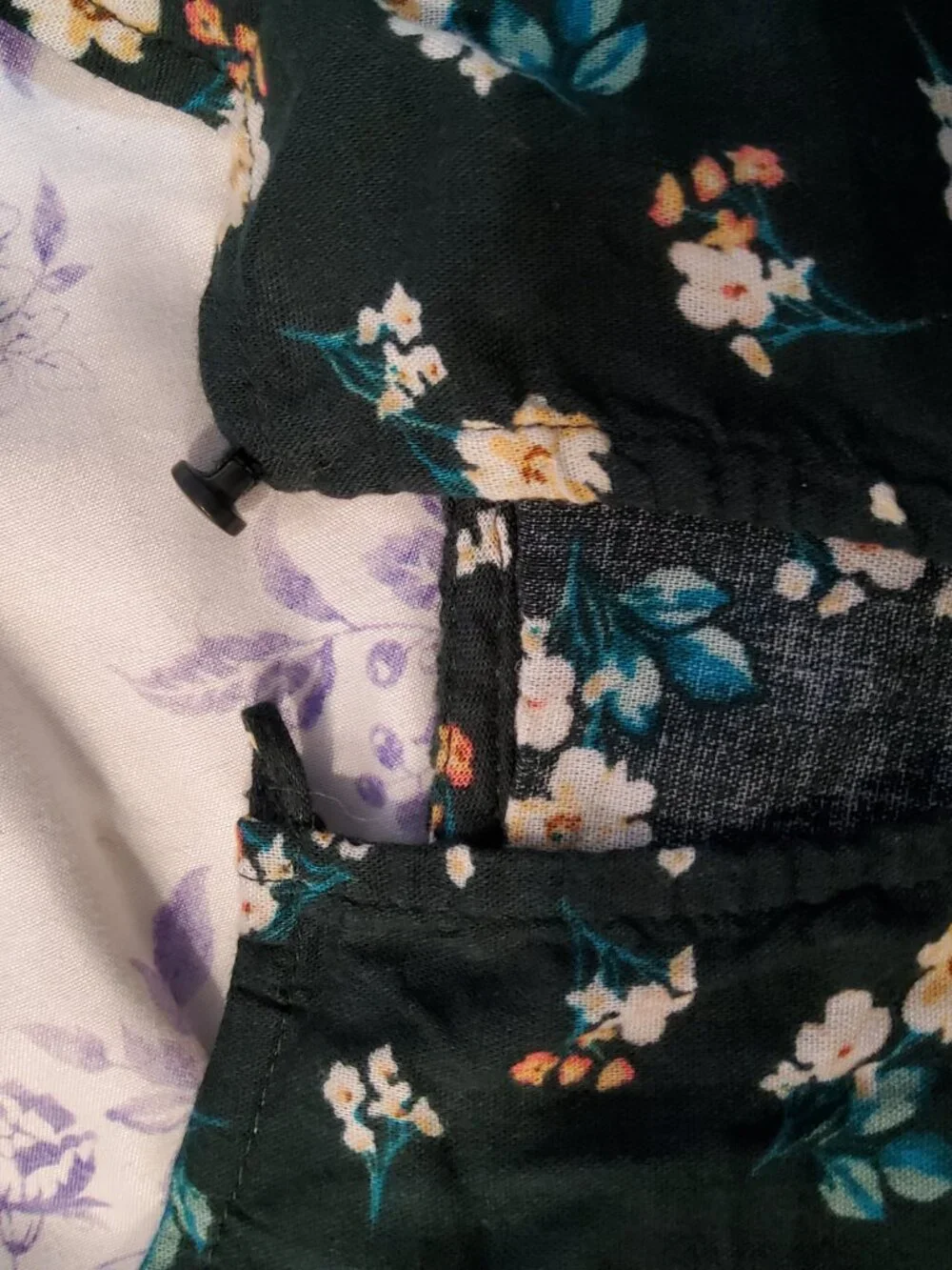 Old Navy Girls 10-12 Large Lace Floral Dark Green Elegant Blouse Top Long Sleeve